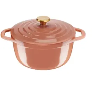 Cocotte en fonte d'aluminium Tefal Air Soft Light CO24 24 cm Terracotta pas cher