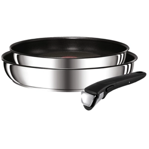 TEFAL L9409202 Ingenio Préférence Set de 2 poêles 24 + 28cm, Poignée a...