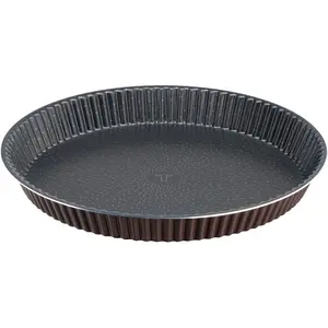 Comparateur de prix : Moule à tarte 24 cm Perfect Bake - Tefal - Marron - Aluminium