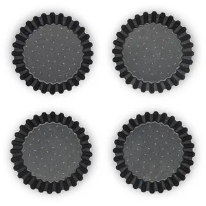 Comparateur de prix : Tefal Success - Moule à tarte - 11 cm - non adhésif - chocolat (pack de 4)