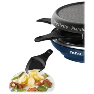 Comparateur de prix : Tefal Deco 6 RE12A4 Neo - Appareil à raclette/crêpière - 850 Watt - bleu