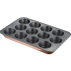 Comparateur de prix : TEFAL Moule 12 muffins Airbake - 29x41 cm - Acier