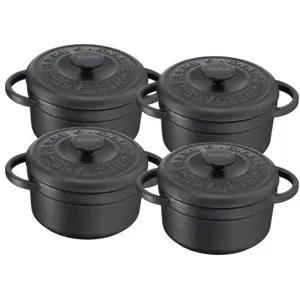 Tefal Hertiage E223S404 Set 4 x Mini Casseroles 10 cm pas cher