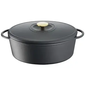 Cocotte fonte d'acier ovale 34x26 cm Tefal Pierre Gagnaire Heritage NoirVendu paramazon