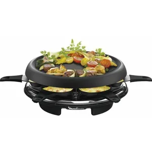 Comparateur de prix : Moulinex Accessimo RE151812 - Appareil à raclette/crêpière - 700 Watt - noir