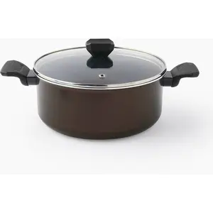 Comparateur de prix : Faitout 24 cm avec couvercle Easy Cook &Cean - Tefal - Noir - Aluminium