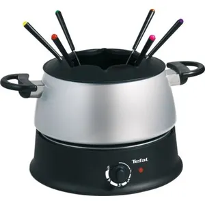 Comparateur de prix : Tefal - service à fondue 1200w 6 fourchettes silver/noir  ef300010 - 1293