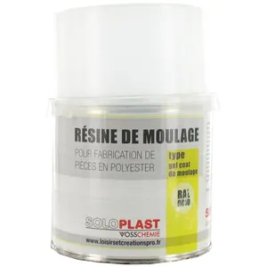 Gelcoat de moulage Soloplast blanc 500g avec durcisseur pas cher