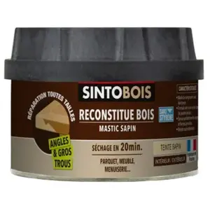 Sintobois mastic à bois avec durcisseur ls boîte 500 ml / 550 g sapin pas cher