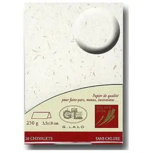 G.Lalo Eclat d'Or - 20 marque-places - blanc pas cher