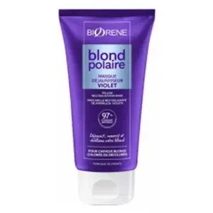 Comparateur de prix : Biorene Blond Polaire Masque Déjaunisseur Violet 150 ml