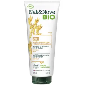 NatetNove Bio 2en1 Après-Shampoing Masque Nourrissant Avoine 200 mlVendu paratida-santediscount