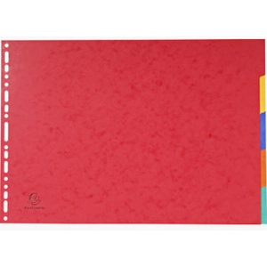 Comparateur de prix : Intercalaires A3 - 5 positions - Carte lustrée 400g - Exacompta