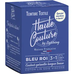 Comparateur de prix : Teinture textile haute couture bleu roi 350g
