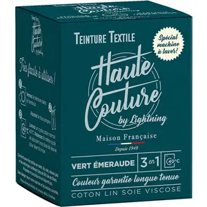 Comparateur de prix : Teinture textile haute couture vert emeraude 350g