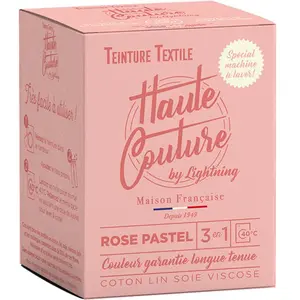 Comparateur de prix : Teinture textile haute couture rose pastel 350g