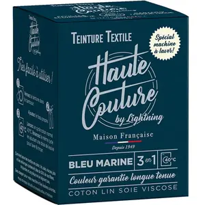 Comparateur de prix : Teinture textile haute couture bleu marine 350g