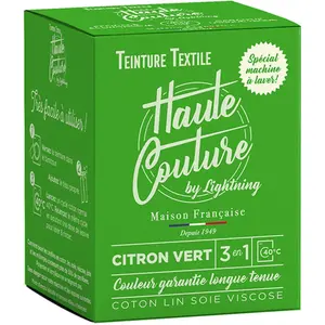 Comparateur de prix : Teinture textile haute couture citron vert 350g