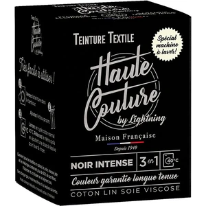 Comparateur de prix : Teinture textile haute couture noir intense 350g