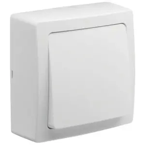 Interrupteur en saillie blok bouton poussoir blok blanc 1 pièce(s) - debflex pas cher