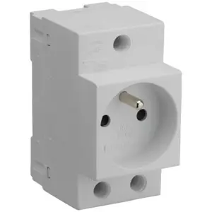 Comparateur de prix : Debflex - prise de courant modulaire 2P+T 10/16A gris - 707891