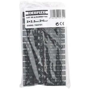 Comparateur de prix : DEBFLEX Lot de 4 barrettes de connection