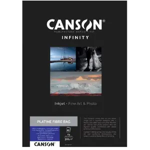 Canson Infinity Platine Fibre Rag Brillant Ultra Blanc 310g A3 25 feui...Vendu paramazon