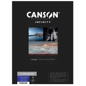 Canson Infinity Platine Fibre Rag Brillant Ultra Blanc 310g A2 25 feui...Vendu paramazon