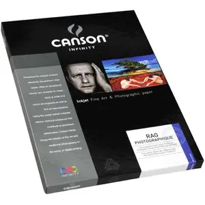 Comparateur de prix : Papier Photo Canson Infinity Rag Photographique A3 25 Feuilles