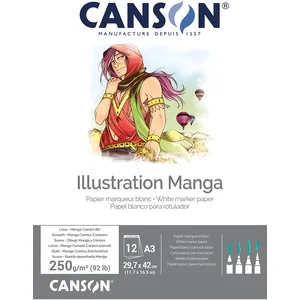 CANSON A3 Bloc Illustration Manga 250g/m ² 29,7x42 cm. pas cher