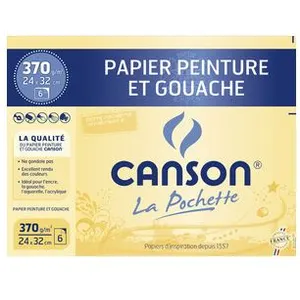 Comparateur de prix : CANSON Papier à dessin Peinture et Gouache, 320 x 240 mm