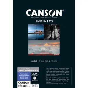 Canson papier Infinity Rag Photographique II A2 - 25 FeuillesVendu parmiss-numerique