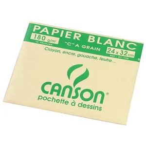 Comparateur de prix : CANSON Papier à dessin 'C' à grain, 320 x 240 mm, 180 g/m2 ()