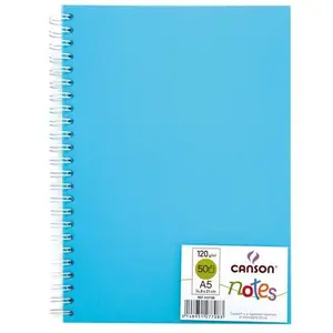 Carnet de 50 feuilles Canson notes et dessin A5 Bleu