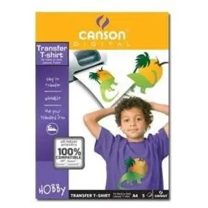 Comparateur de prix : CANSON T-shirt Transfer - papier transferts sur T-shirt - 5 feuille(s)