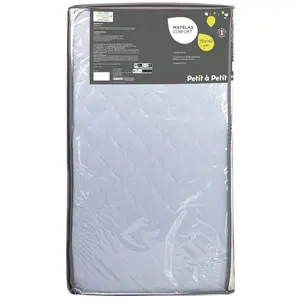 PETIT A PETIT Matelas bébé Climatisé 70x140CM, face hiver, face été, Fabriqué en France et certifié Oeko-TexVendu paraubert