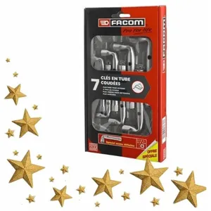Lot De 6 Clés FACOM – 5 Clés à Pipe Et 1 Clé Mixte, Acier Chrome Vanadium, France