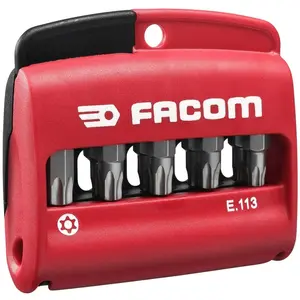 Comparateur de prix : 10 embouts Résistorx T10 à T40 - FACOM - E.113PB