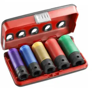 Comparateur de prix : Facom Jeu de 5 douilles longues pour clés à chocs 1/2" FACOM NSI.5LPB