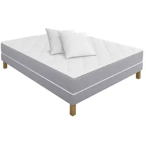 Matelas + sommier Ressorts 160x200 cm + 2 oreillers SIMMONS NEO XL pas cher