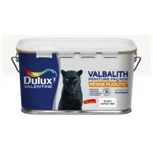 Valentine - Peinture Façade Valbalith Mat Blanc 2,5 l - Dulux pas cher
