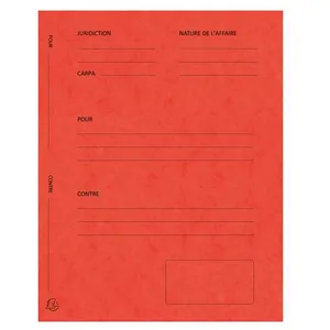 Comparateur de prix : EXACOMPTA Dossiers de plaidoirie 'Pour / Contre', rouge