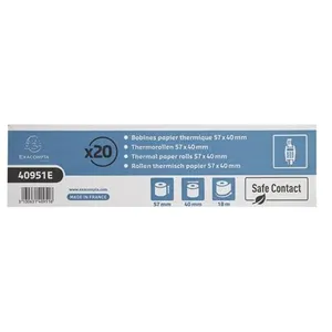 Comparateur de prix : Exacompta - Rouleau (5,7 cm x 18 m) - 52 g/m² - 20 rouleau(x) papier t...