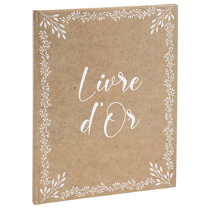 EXACOMPTA 47234E - LIVRE D'OR 100 PAGES TRANCHE OR - FORMAT 27 X 22 CM