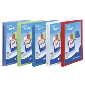 Comparateur de prix : Exacompta Classeur 4 anneaux 15mm polypropylene chromaline 5/10e krea ...