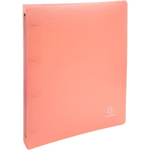 Classeur - Exacompta - Chromaline - Polypro - 4 anneaux - Corail pas cher