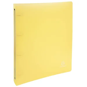 Classeur - A4 + - Polypro - 4 anneaux - Jaune - Chromaline - Exacompta pas cher