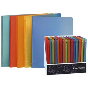 Comparateur de prix : Classeur Exacompta 4 annx polypro 32x25cm Linicolor Dos 20mm Coloris assortis