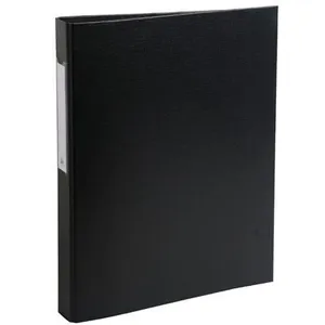 Comparateur de prix : Exacompta Classeur 4 Anneaux Polypropylene D25mm Noir + Porte Etiquette