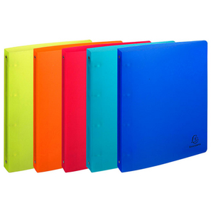 Comparateur de prix : Classeur Exacompta 4 annx polypro 32x26,8cm Linicolor Dos 40mm Coloris assortis